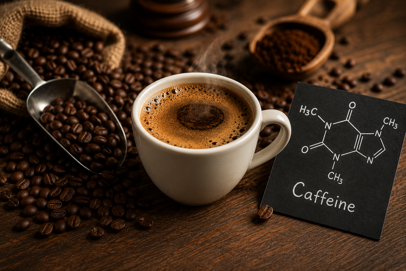کافئین قهوه چقدر است